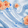 Papier peint Roses Ornements Bleu M1255