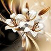 Wall Mural Lilies Abstract Black M1265