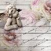 Wall mural roses wood angel M1271