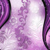 Papier peint ornements fleurs violettes M1366