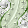 Wall mural pearls white green gray M1367