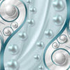 Wall mural pearls white gray turquoise M1368