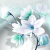 Wall Mural Magnolia Flowers Turquoise M1388