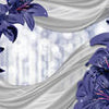 Wall Mural Lily Blue M1507