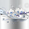 Wall Mural Orchid Metallic Wave Blue M1657