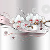 Wall Mural orchid metallic wave pink M1658