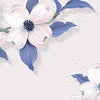 Fototapete Blumen Ornament Blau M1670