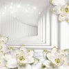 Wall Mural Yellow Flowers 3D Tunnel M1707
