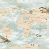 Papier peint Carte du monde M1845