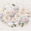 Papier peint pétales de fleurs blanc M1850
