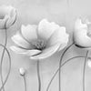 Wall Mural Gray Flowers M1865
