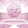 Wall Mural 3D Ball Pink M1893
