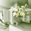 wall mural orchid 3D yellow M1894