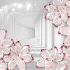 Wall Mural Tunnel Flowers Red M1922