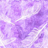 Papier peint plumes violet aquarelle M1944