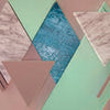 Wall mural Abstract turquoise rhombus M1987