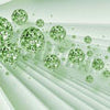 Wall mural Green Spheres 3D M1991