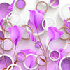 Papier peint fleurs violettes M3432