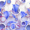 Fototapete blau Blumen M3433