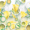 Wall mural yellow flowers M3436