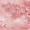 Papier peint Ornement de fleurs roses M3630