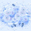 Fototapete Blau Blumen M3710