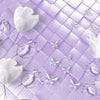 Papier peint tulipes blanc violet M3721
