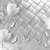 Fototapete Tulpen Weiß grau M3722