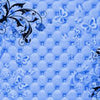 Papier peint Papillons bleus Fleurs Branche Coussin M4453
