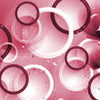 Fototapete 3D Kreise rosa Tropfen Blase Blumen M4577