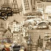 Wall mural Car classic cities Europe vintage M4667