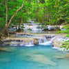 Fototapete Wasserfall Strom Wald Kanjanaburi M4843
