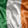 Fototapete Wehende Irische Flagge M4919