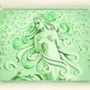 Papiers peints femme mur piliers rembourrage pierres précieuses vert M5184