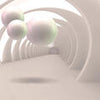 Papiers peints Couloir Boules 3D effet lumineux M5344
