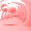 Papiers peints Couloir Boules 3D rose M5353