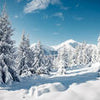 Wall mural mountains with snow M5740