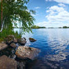 Fototapete See mit Ufer M5748