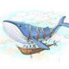 Papier peint Whale Ship Fantasy Sky M5781