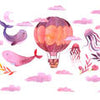 Papiers peints Nursery ballon baleines M5787