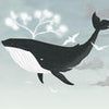 Wall Mural Nursery Whale Sky Clouds M5815