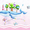 Wall mural children's room sky whale fantasy M5825