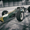 Wall mural Green vintage racing car M5892