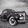 Black and white classic car M5895 mural