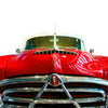Wall Mural Red Classic Car with White Background M5898