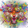 Fototapete Tiger Abstrakt Farbe M5914