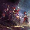 Poster XXL Peinture grecque avec des guerriers M5947