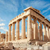 Fototapete Griechische Ruine mit blauem Himmel M5950