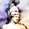 Papiers peints Peinture de style grec armure d'homme M5954
