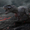 Wall mural T-Rex Dino in lava landscape M6016